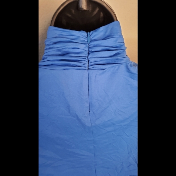 Doncaster Nylon Mock Neck Top Ruched Sleeve - Picture 2 of 5